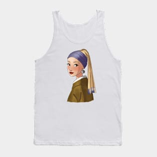 Girl with a pearl earring Tank Top